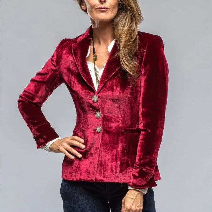 Florence Tailored Velvet Blazer