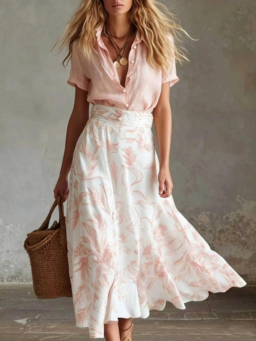 Madelyn Summer Linen Matching Set