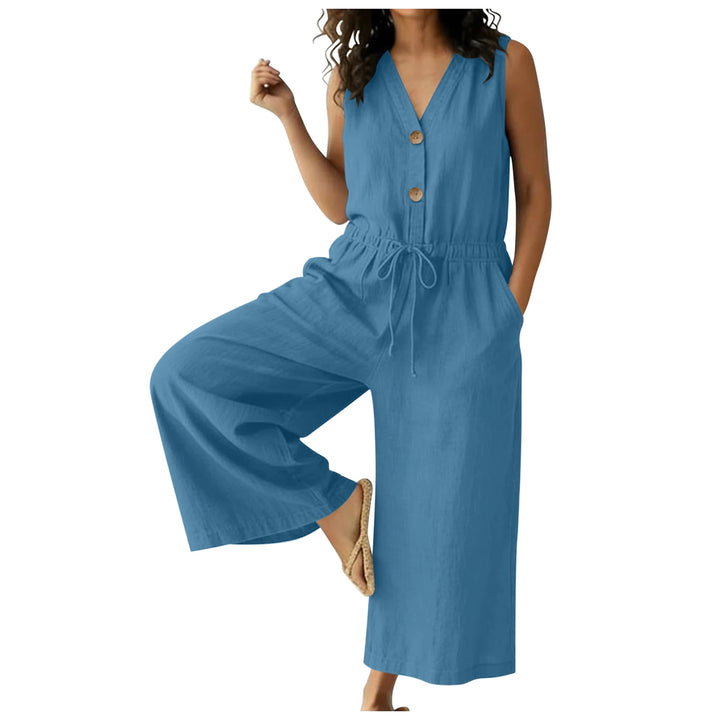 Corinne Chic Front Tie Jumpsuit