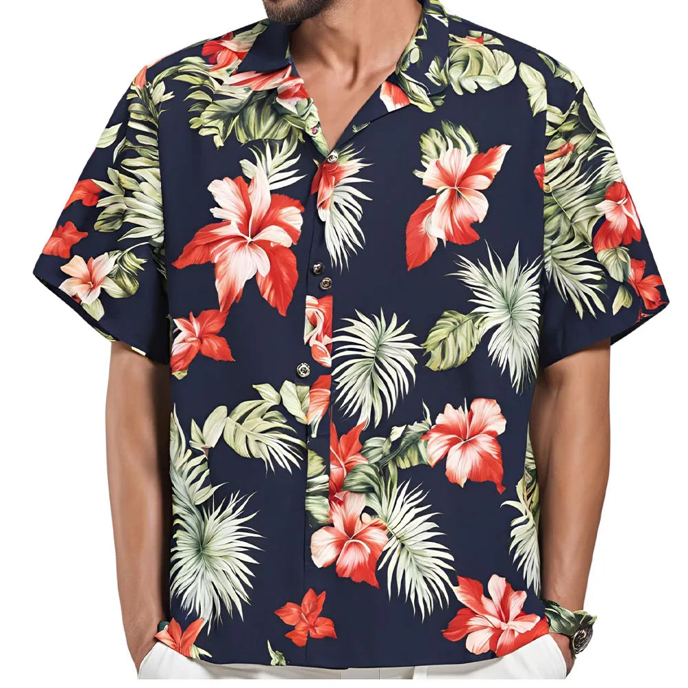 Lachlan Relaxed Hawaiian Floral Summer Shirt