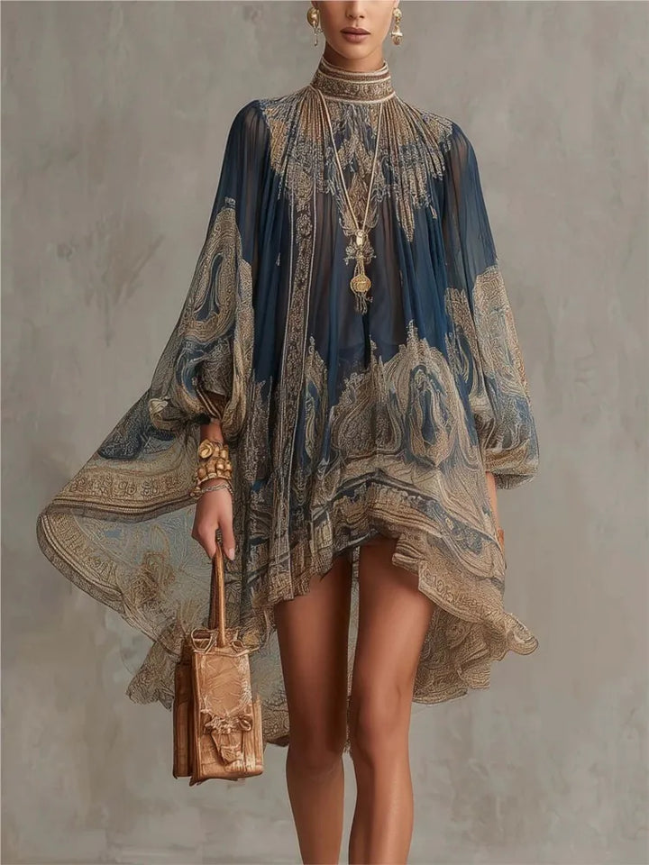 Emily Boho Chiffon Mini Dress