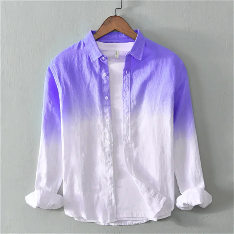 Evan Ombre Button Front Shirt