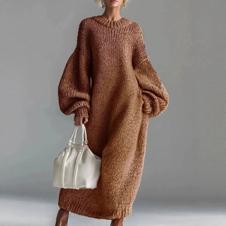 Edith Chunky Knit Sweater Dress