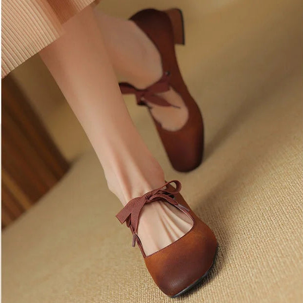 Priscilla Genuine Leather Pumps