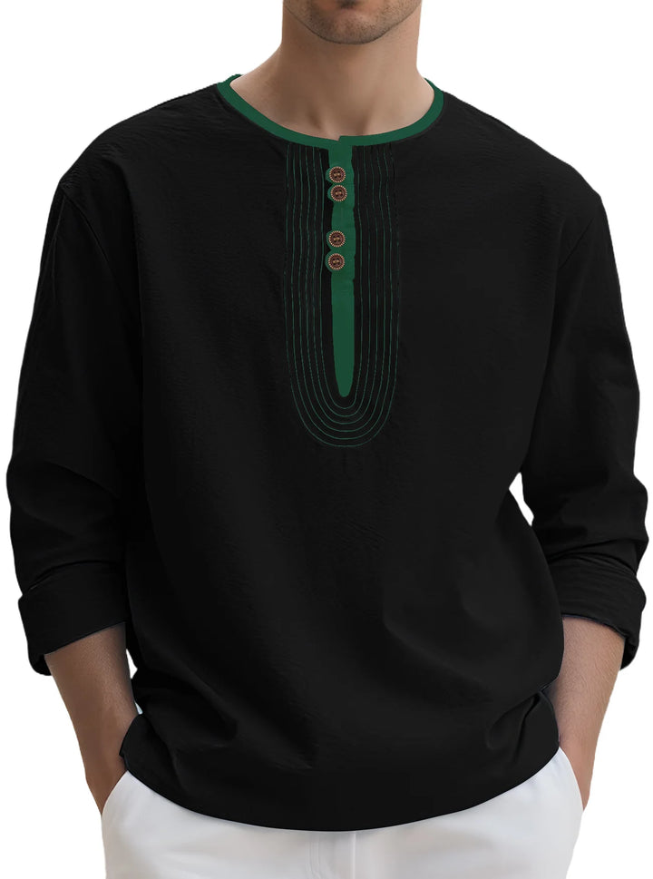 Holden Long Sleeve Henley Shirt