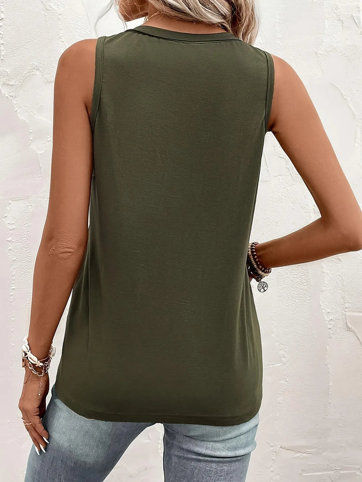 Janiyah Sleeveless Casual Blouse