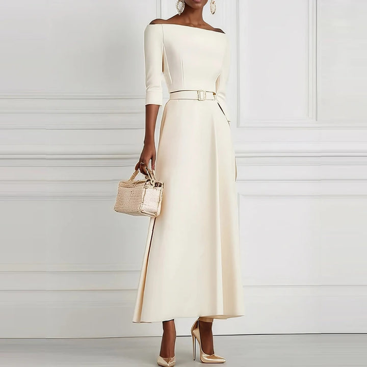 Victoria Elegant Long Sleeve Maxi Dress