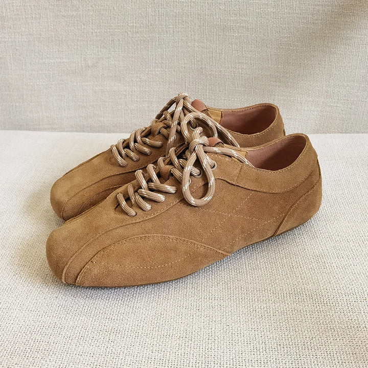 Sable Wide Toe Suede Sneakers