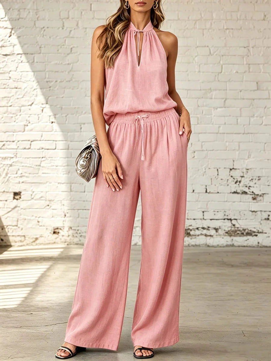 Rebecca Elegant Sleeveless Palazzo Co-Ord Set