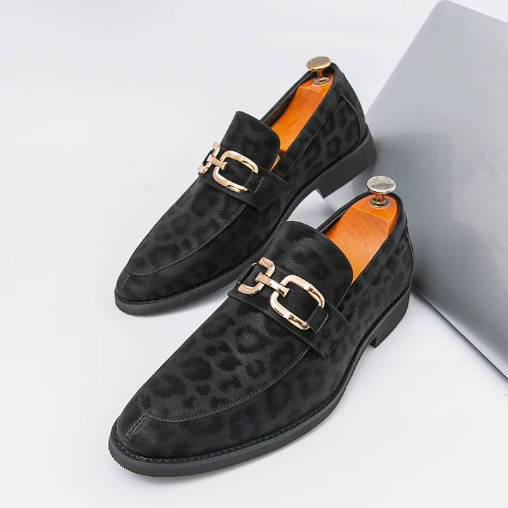 Monarch Leopard Loafers