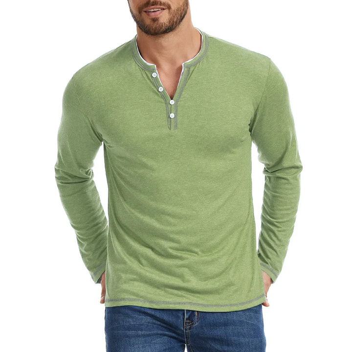 Marcello Henley Long Sleeve Shirt