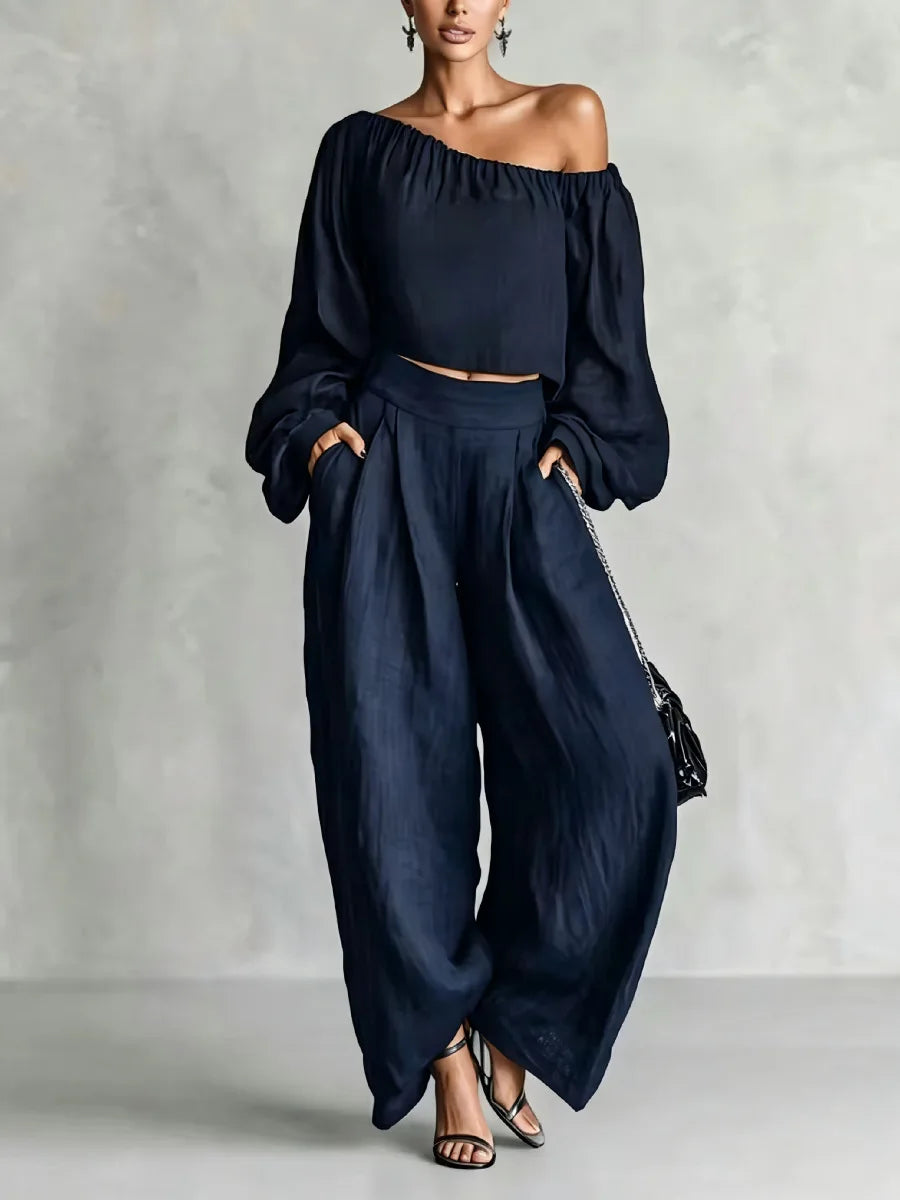 Lyra Off Shoulder Trouser Set