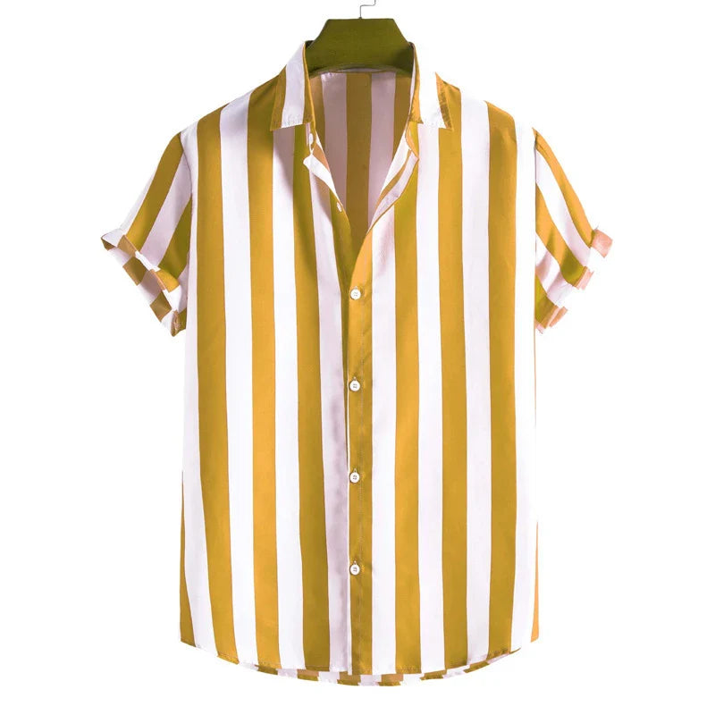Malaga Stripe Button-Up Shirt