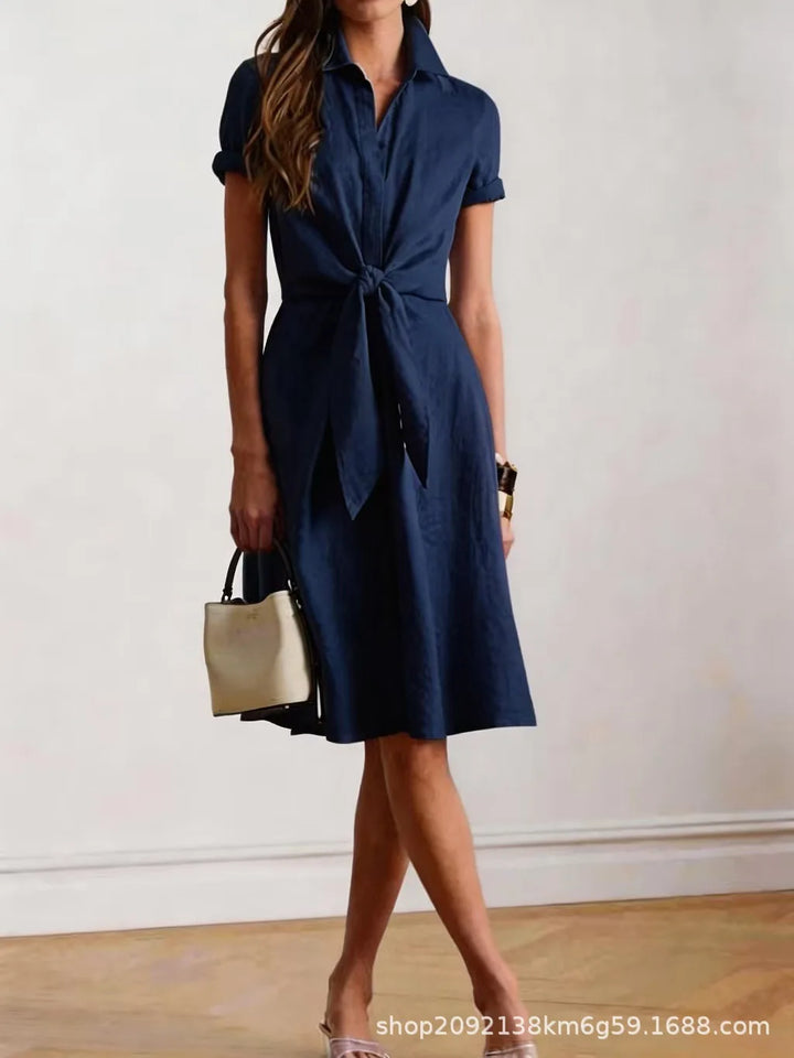 Emery Tie Waist Midi Dress