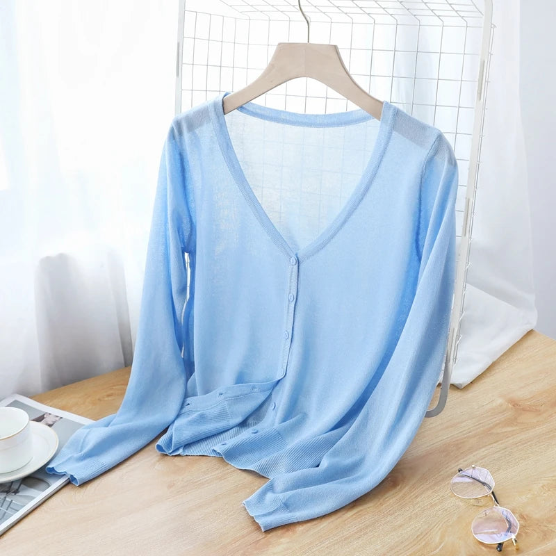 Lysandra Ice Silk Cardigan