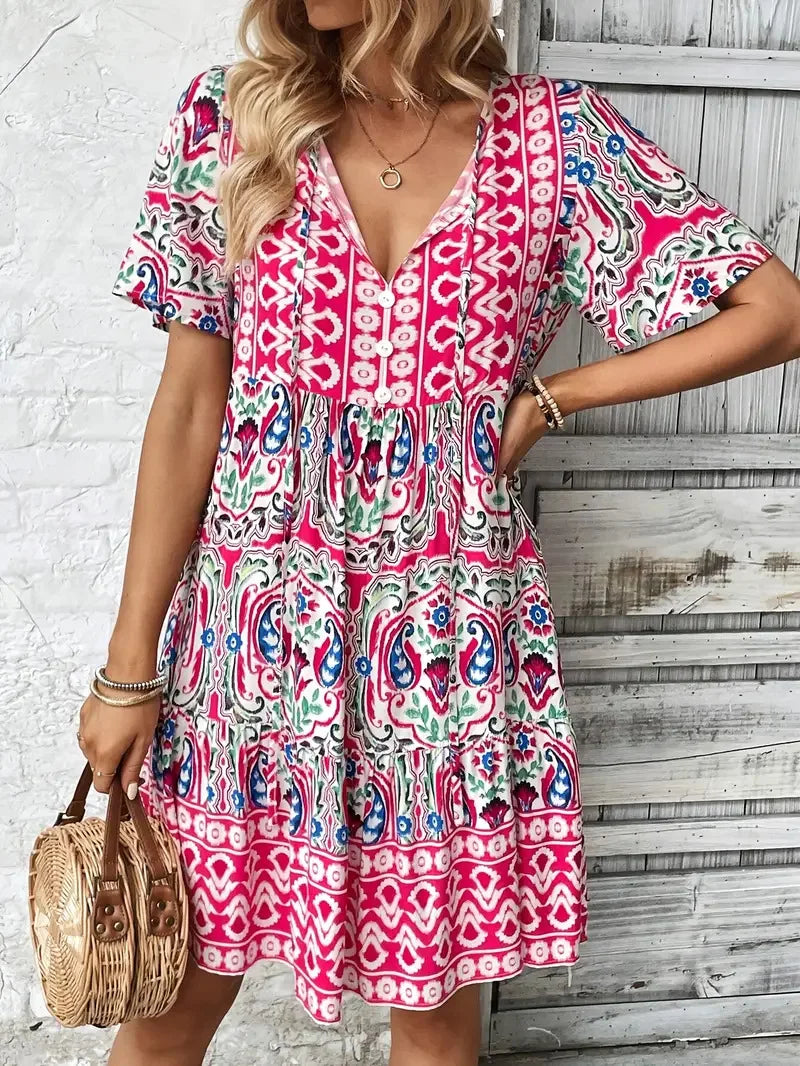 Everly Bohemian Mini Dress
