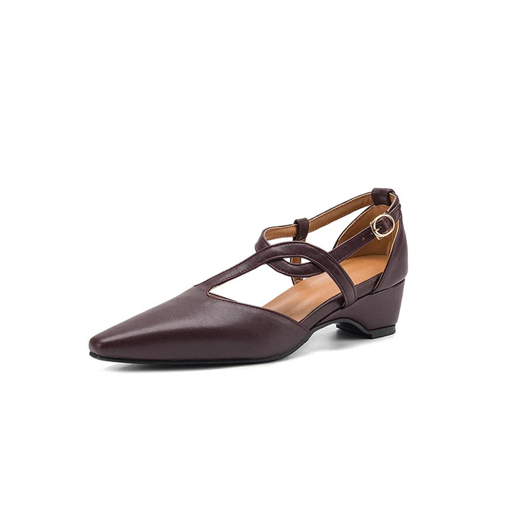 Celestine Pointed Mary Jane Heels