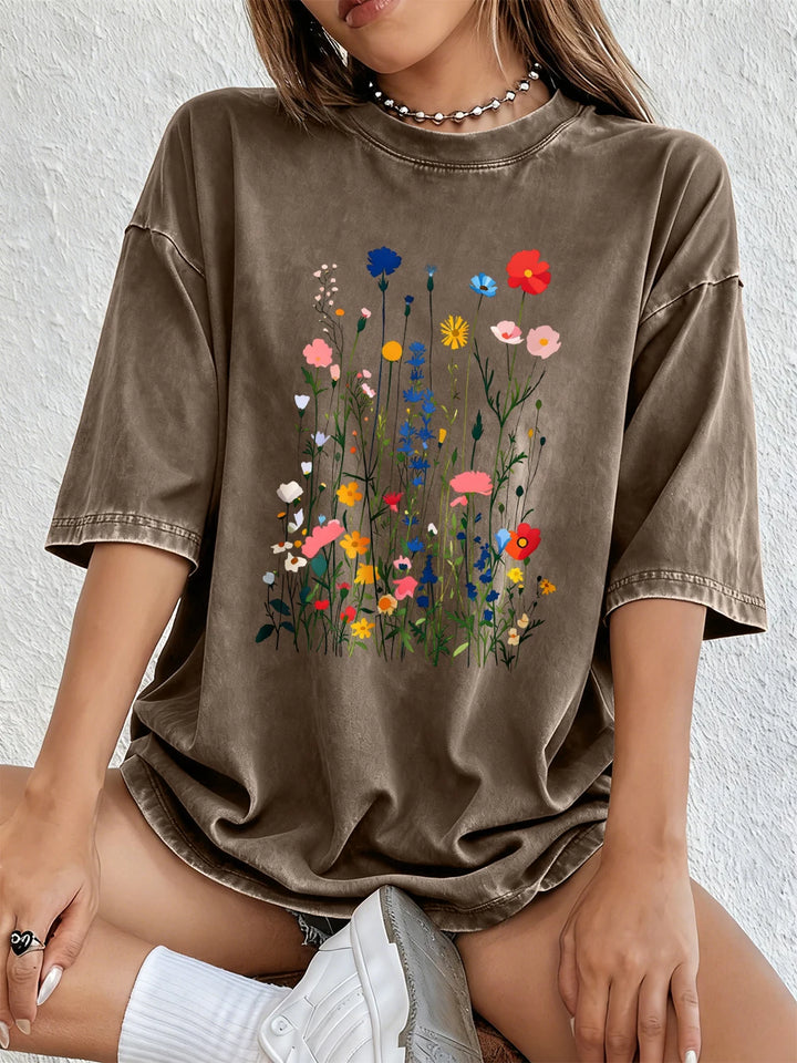 Aubrey Floral Graphic T Shirt