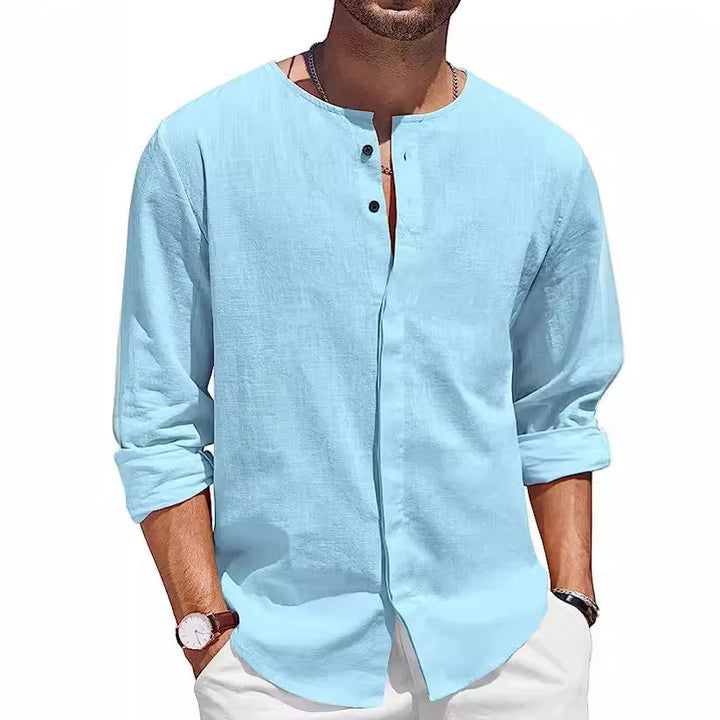 Carlson Linen Henley Summer Shirt