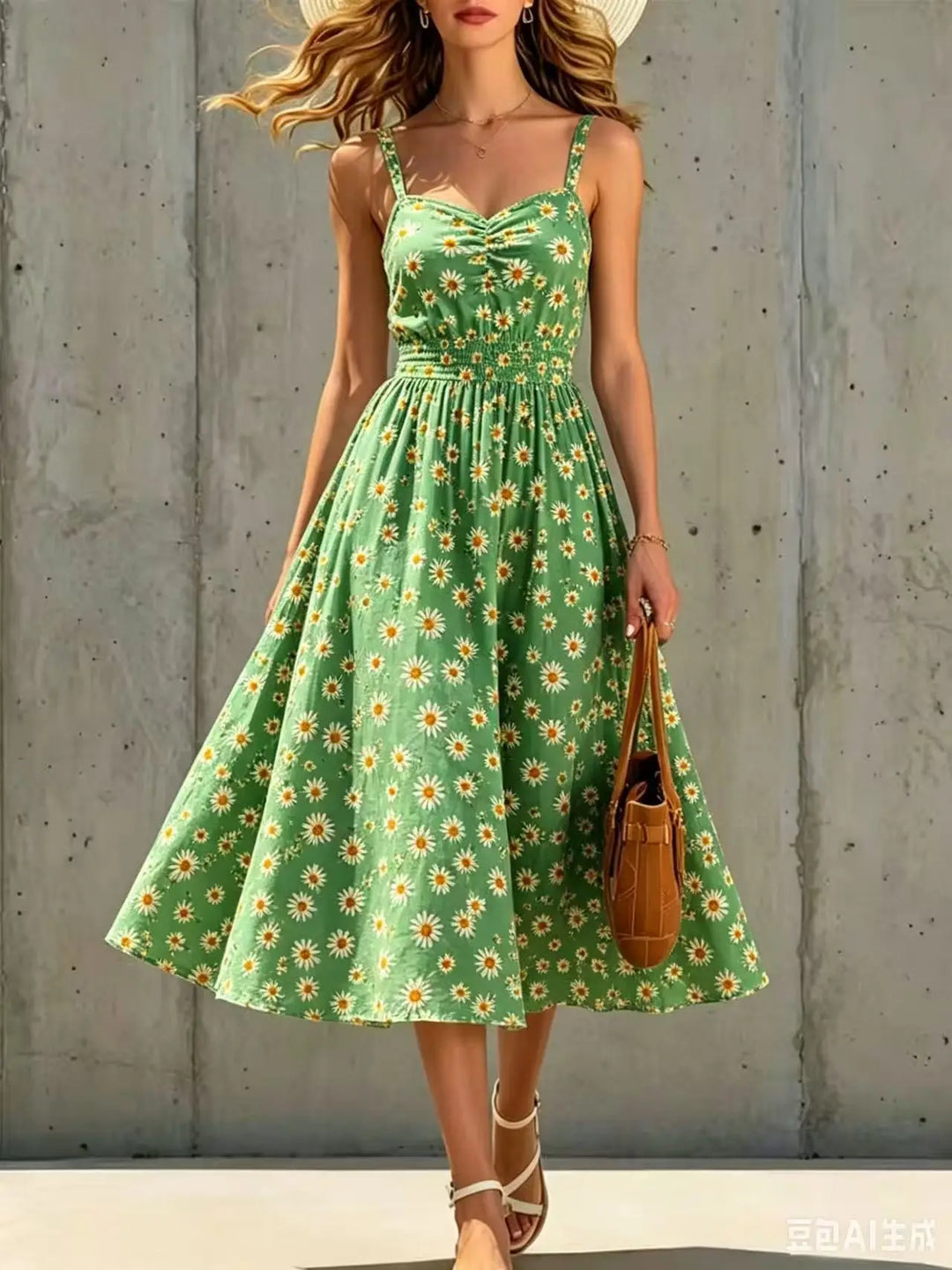 Michaela Floral Midi Dress