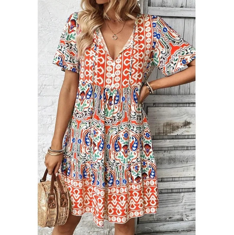 Everly Bohemian Mini Dress
