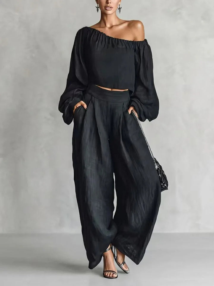 Lyra Off Shoulder Trouser Set