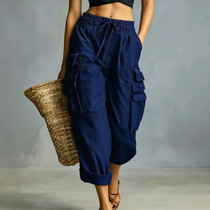 Quinn Relaxed Drawstring Cargo Pants