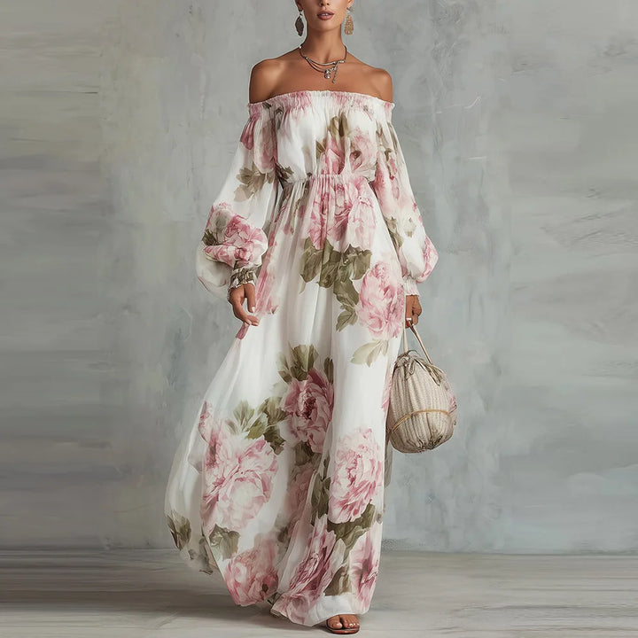 Sydney Off Shoulder Wedding Guest Dress