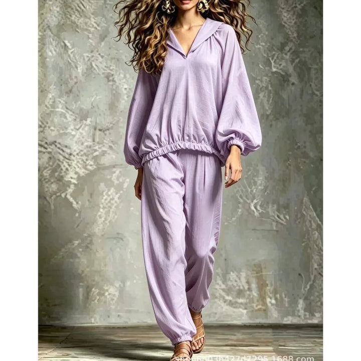 Elowyn Lantern Sleeve Lounge Set