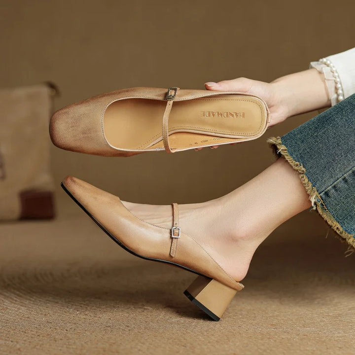 Maren Genuine Leather Mules