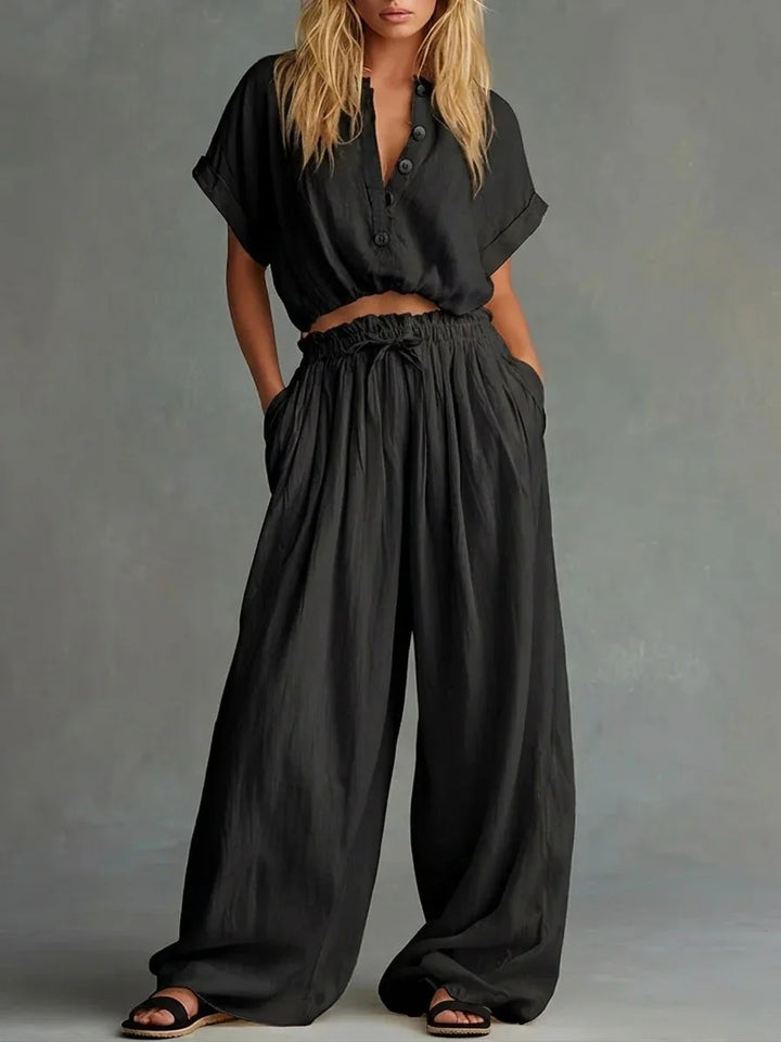 Margaret Lace Waist Lounge Set