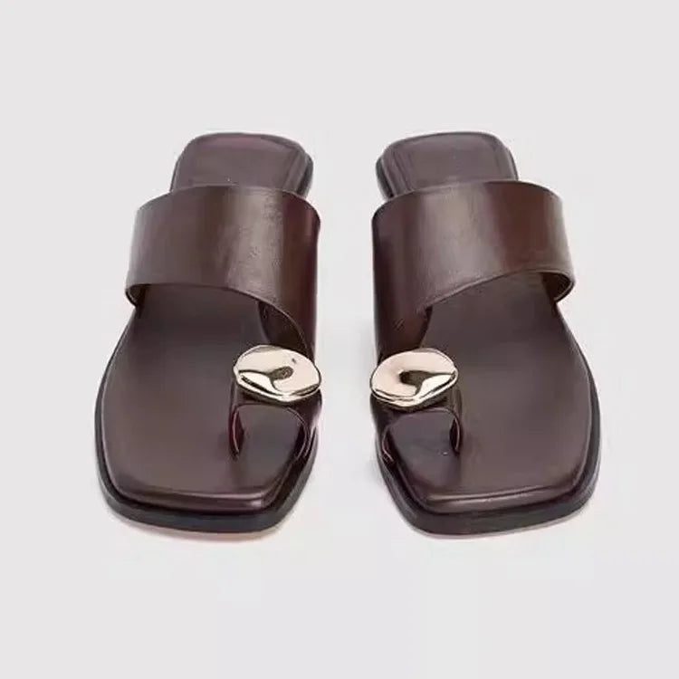 Sienna Comfortable Square Toe Slides