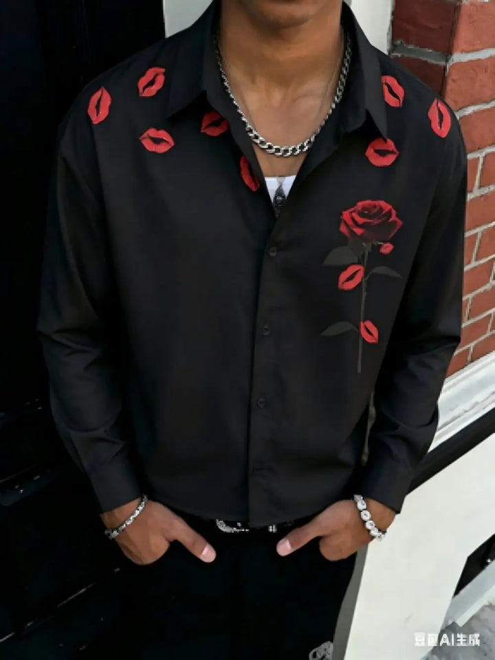 Hudson Graphic Button Front Shirt