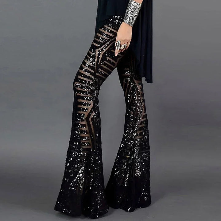 Aaliyah Sequin Flare Pants