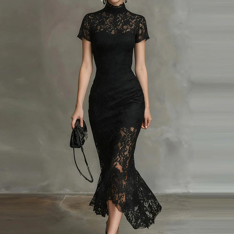 Genevieve Lace Wedding Guest Dress