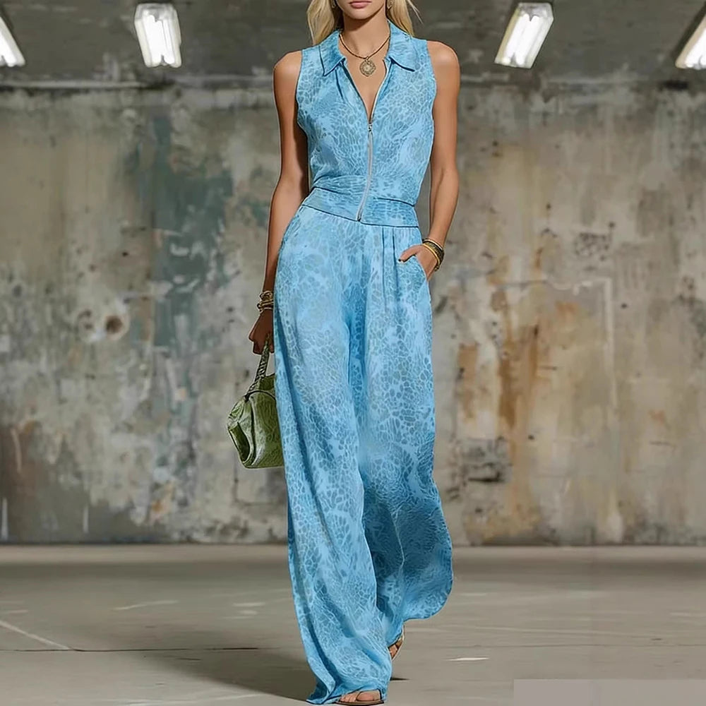 Virela Structured Wide Leg Jumpsuit