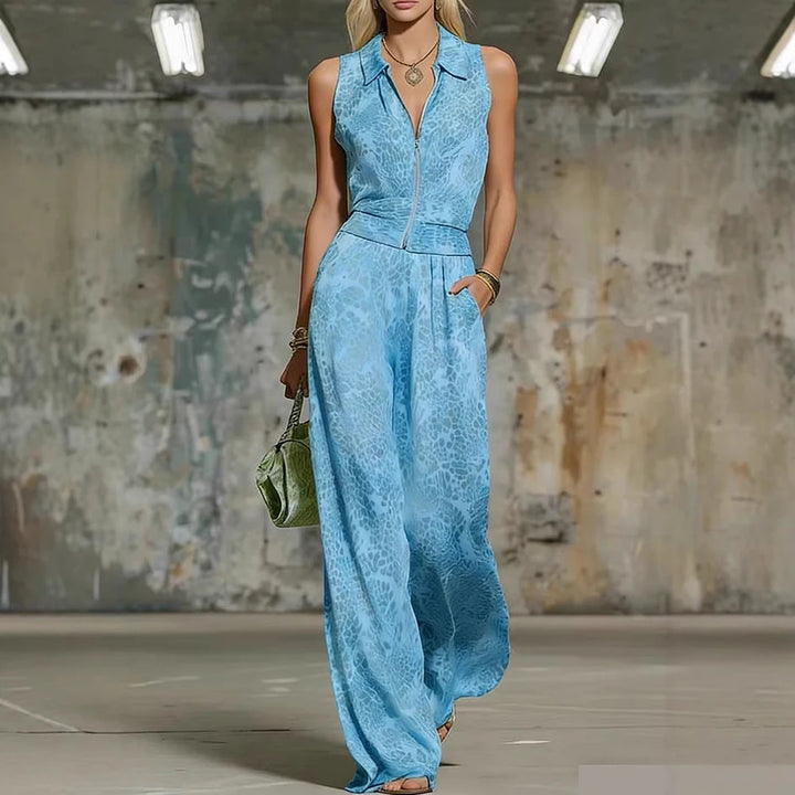 Virela Structured Wide Leg Jumpsuit