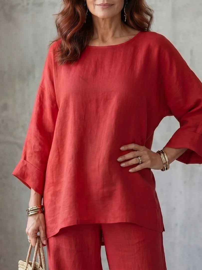 Brinley Casual Wide Leg Set