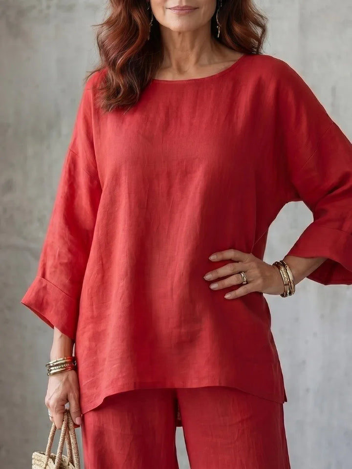 Brinley Casual Wide Leg Set