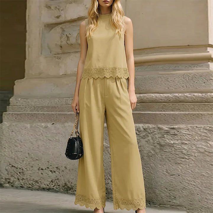 Cecilia Breathable Sleeveless Matching Set