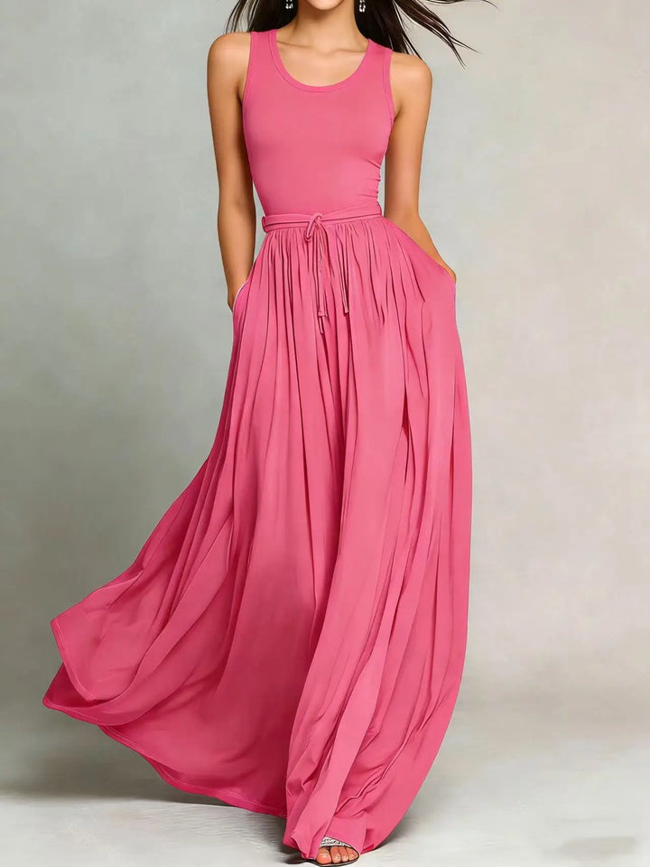 Brianne Elegant Flowy Maxi Dress