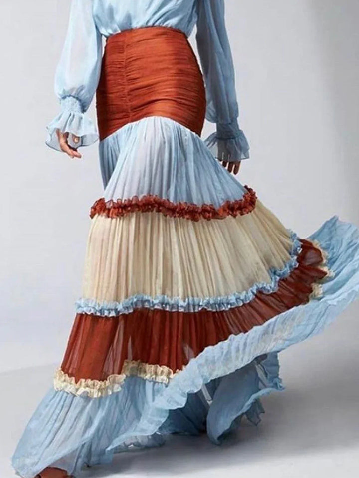 Calista Tiered Bohemian Maxi Dress