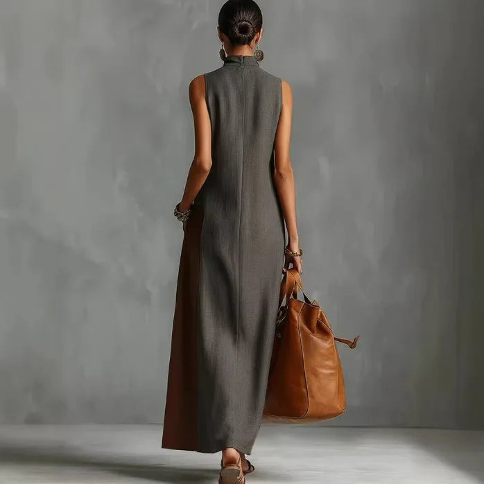 Melina Color Block Maxi Dress