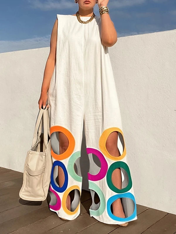 Rosalind Flattering Geometric Maxi Dress