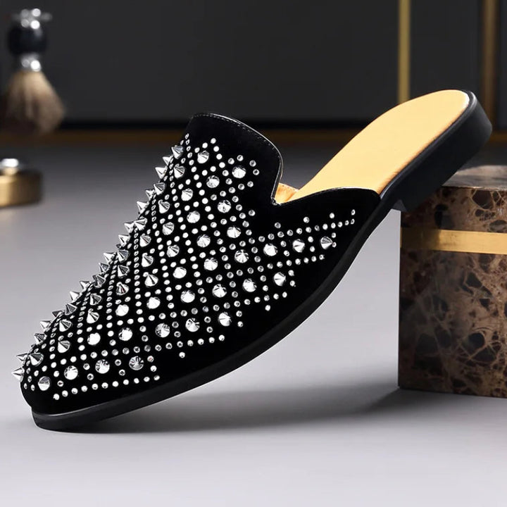 Hudson Studded Mule Loafers
