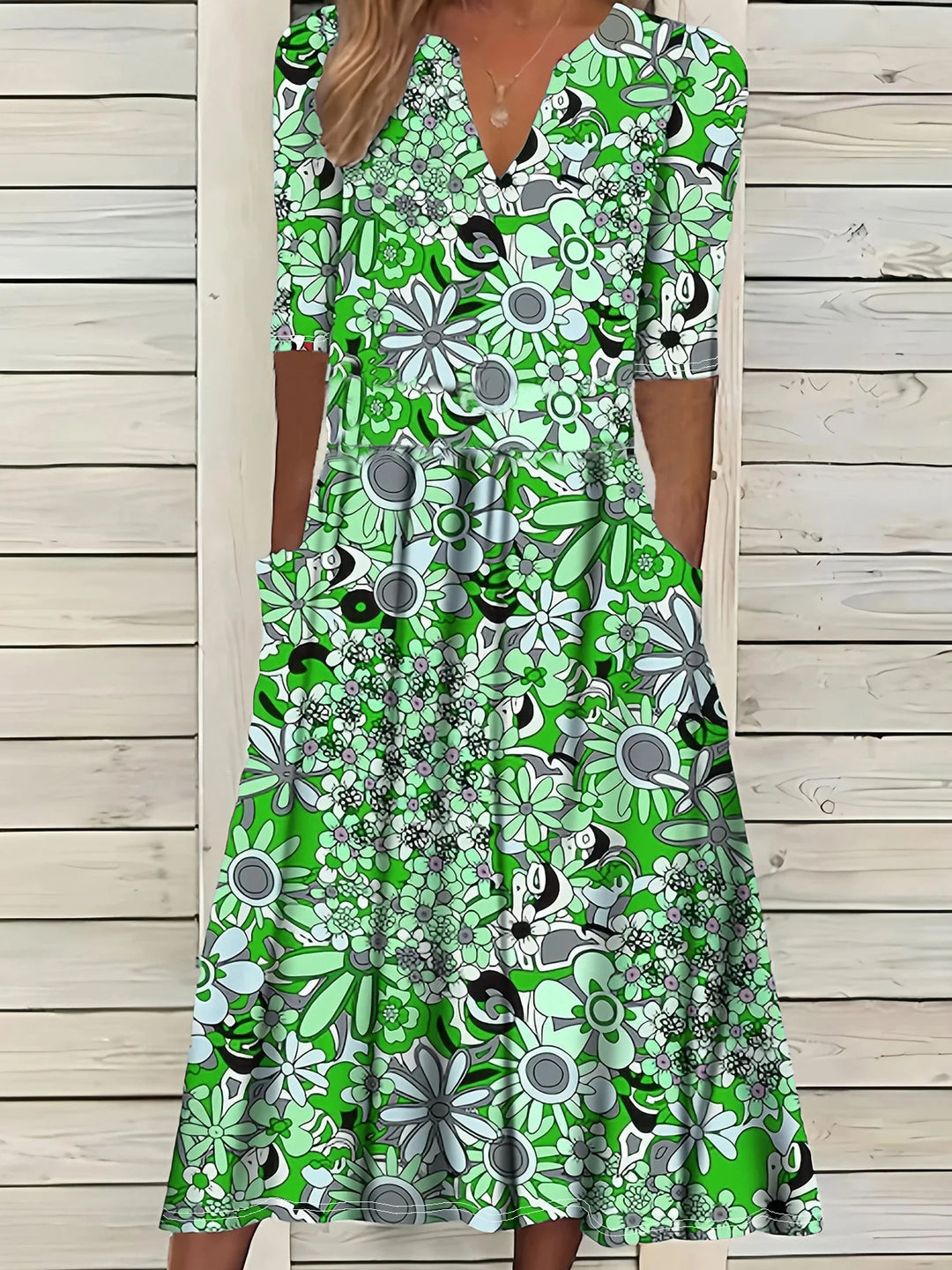 Liana Vintage Floral Maxi Dress