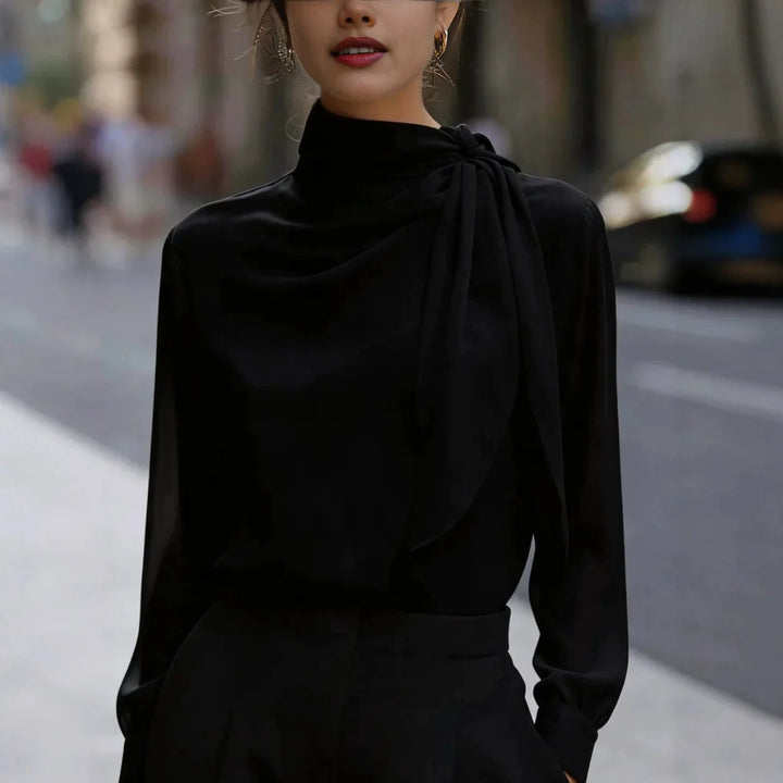 Celeste Satin Ribbon Blouse