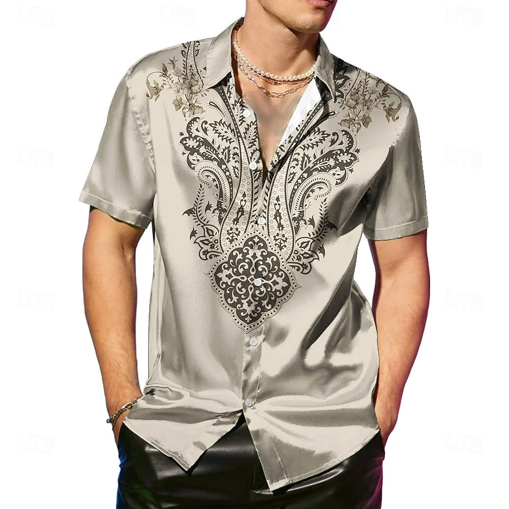 Colton Relaxed Fit Paisley Button Shirt