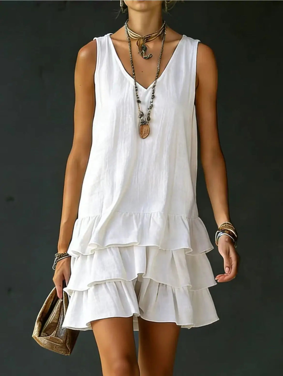 Courtney Ruffle Mini Dress