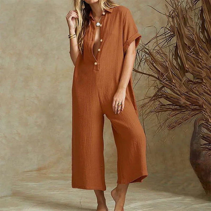 Madeline Casual Wide Leg Jumpsuit